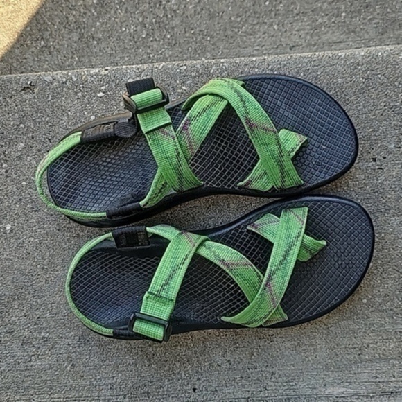 Chaco Performance Sport Sandals Yampa ZX1 Womens 6W Green Pink - Picture 1 of 10